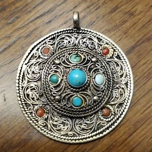Tibetan mandala pendant